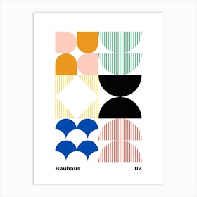 Geometric Bauhaus Poster 2 Art Print