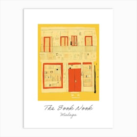 Malaga The Book Nook Pastel Colours 1 Poster Art Print