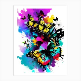 Colorful Butterflies 120 Art Print