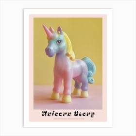 Pastel Toy Unicorn 1 Poster Art Print