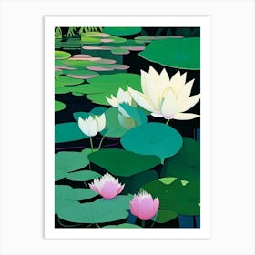 Lotus Flowers In Park Fauvism Matisse 2 Art Print