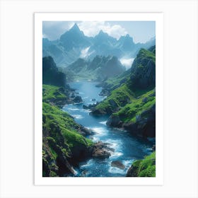 Fjords Of Norway 2 Art Print