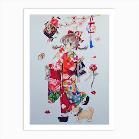 Kimono Art Print