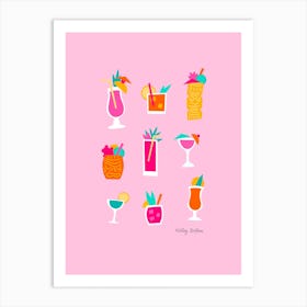 Cheers in Pink Art Print