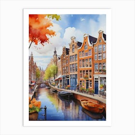 Amsterdam Canal Art Print