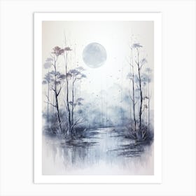 Watercolour Of Sherwood Forest   England 7 Art Print