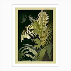 Dwarf Tree Fern Rousseau Inspired Art Print