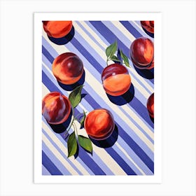 Plums Fruit Summer Illustration 1 Art Print