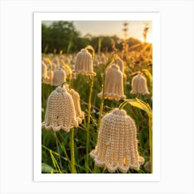 Lily Of The Valley Knitted In Crochet 3 Art Print