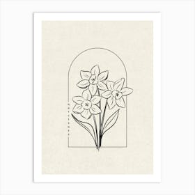 Narcissus Flower Art Print