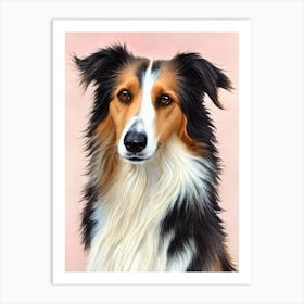 Borzoi Watercolour Dog Art Print