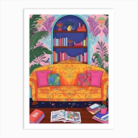 Chill Sofa Positive Room Art Print