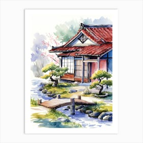 Japanese House Art Print