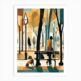 Afternoon in the park Art Print