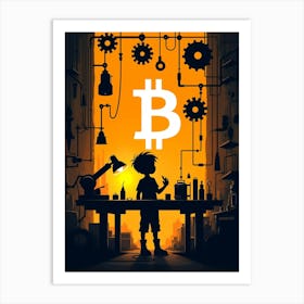 Bitcoin 5 Art Print