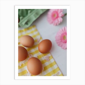 Eggs Stock Videos & Royalty-Free Footage 1 Art Print