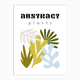 Abstract Plants Poster 1 Art Print