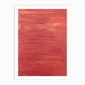 Red Abstract Painting Art Print