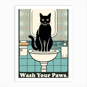 Wash Your Paws 3 Art Print