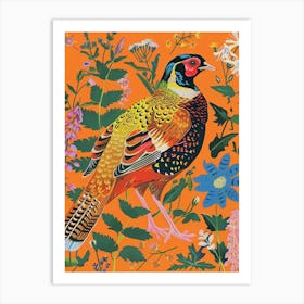 Spring Birds Pheasant 3 Art Print