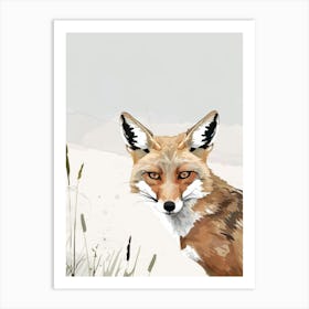 Fox In The Grass 1 Art Print