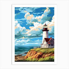 Lighthouse Painting Art Print