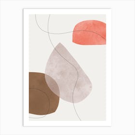 Boho lines and shapes 7 Art Print