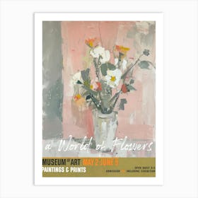 A World Of Flowers, Van Gogh Exhibition Marigold 1 Art Print