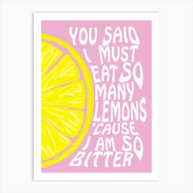 So Many Lemons, Kate Nash Colourful Art Print