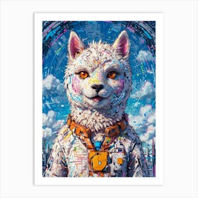 Cat In Space Art Print