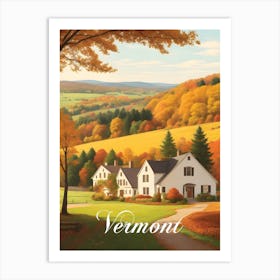 Vermont USA in Fall Art Print