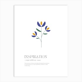 Inspiration Definition Art Print
