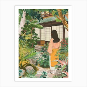 In The Garden Ginkaku Ji Temple Gardens Japan 2 Art Print