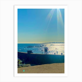 People At The Beach Art Print