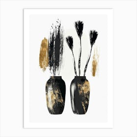 Gold And Black Canvas Print 18 Art Print