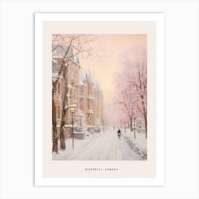 Dreamy Winter Painting Poster Montreal Canada 2 Art Print