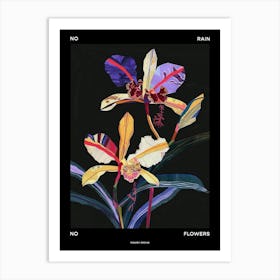 No Rain No Flowers Poster Monkey Orchid 3 Art Print