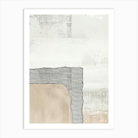 Minimalist Textured Painting 1 Art Print