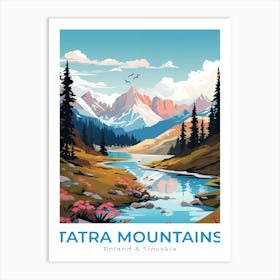 Poland & Slovakia Tatra Mountains Travel Art Print