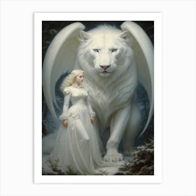 White Lion 1 Art Print