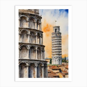 Leaning Tower Pisa Art Print