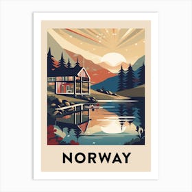 Vintage Travel Poster Norway 6 Art Print