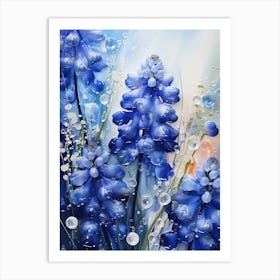 Blue Hyacinths Art Print