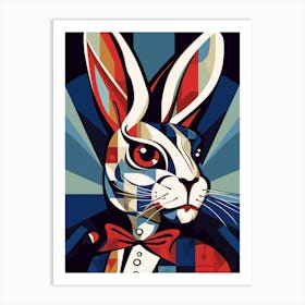 Alice In Wonderland The White Rabbit In The Style Of Roy Lichtenstein 2 Art Print