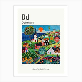 Kids Travel Alphabet  Denmark 4 Art Print