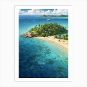 Tropical Island Art Print