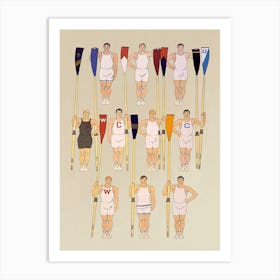 College Rowing Club, Edward Penfield Art Print