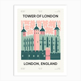 Tower Of London England Travel Matisse Style 1 Art Print