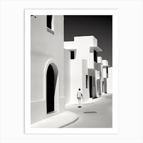 Hammamet, Tunisia, Black And White Photography 1 Art Print
