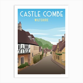 Castle Combe Village England Art Print
